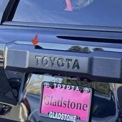 2025 4runner 6th gen Gap in the rear hatch window control panel IMG_1287