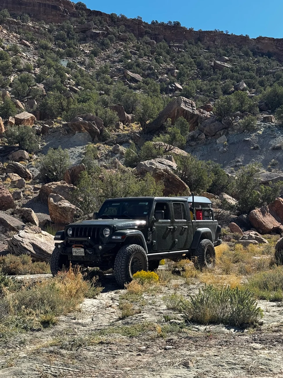 2025 4runner 6th gen Carnage on Rimrocker Trail: TRD Pro towing 4400 pound Arkto Overland Camper IMG_1427