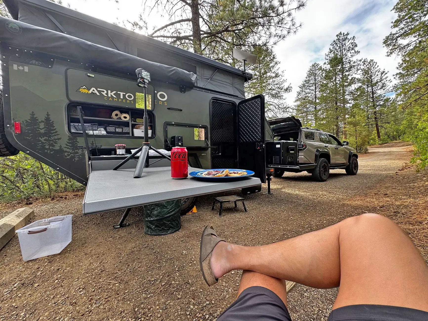 2025 4runner 6th gen Carnage on Rimrocker Trail: TRD Pro towing 4400 pound Arkto Overland Camper 24582-f7cd62227d879ba4105af1d7865adbcf