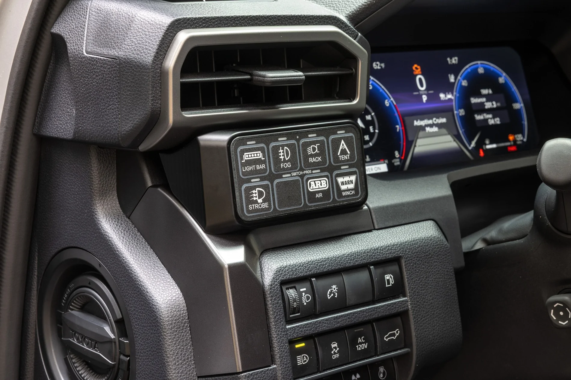 2025 4runner 6th gen SwitchPros Keypad Mounting Bracket from Westcott Designs _W0A2832