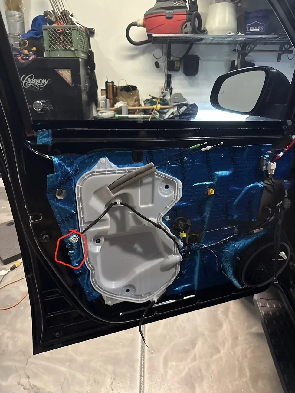 2025 4runner 6th gen Driver Side Window Rattle & Fix (From Speaker Bass) - Fixed With Foam Insulation IMG_0275