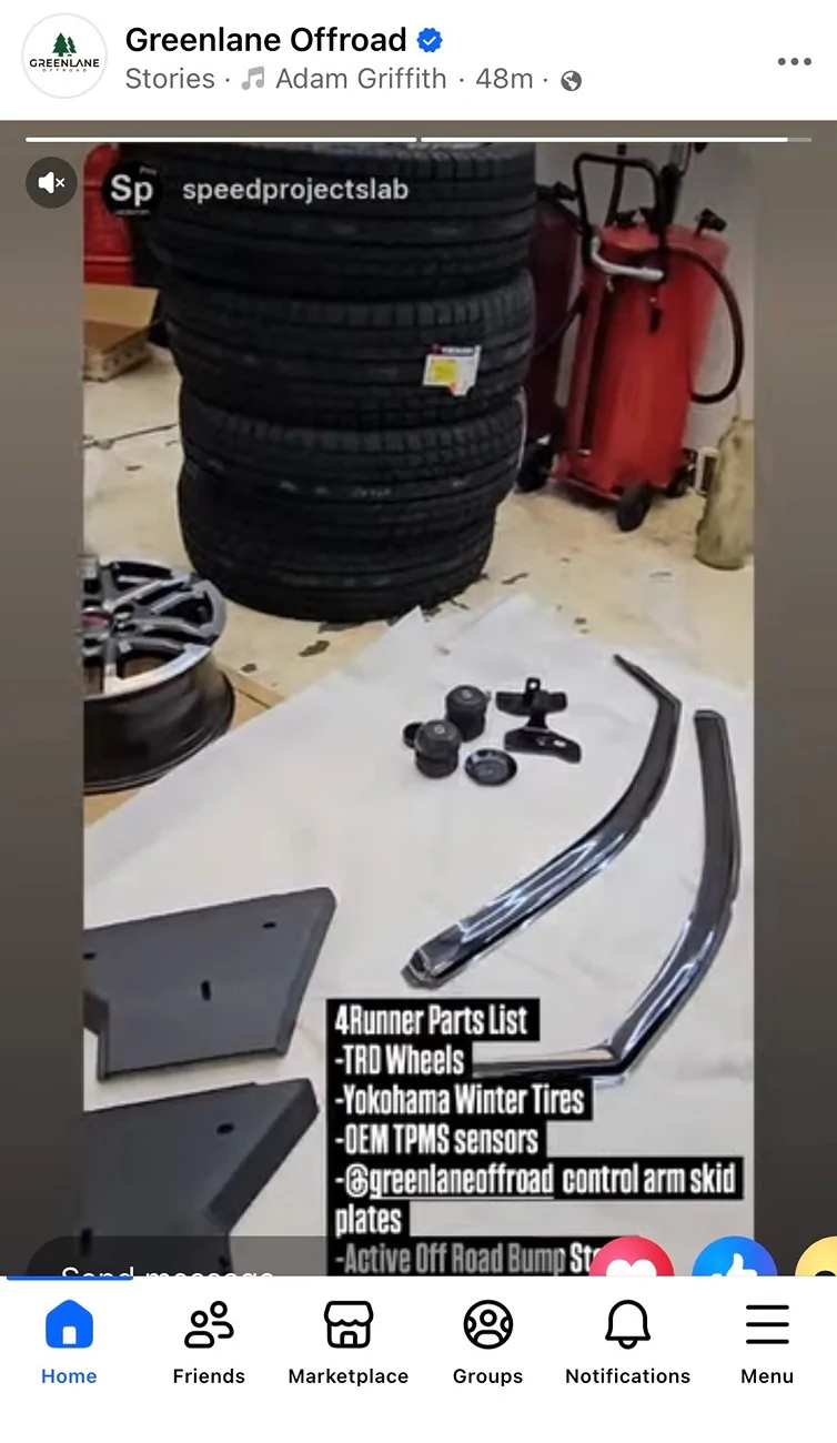 2025 4runner 6th gen Greenlane lower control arm skid plate installed + Timbren rear bump stop 1763596754253-hr