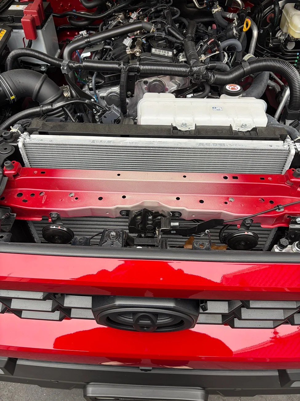 2025 4runner 6th gen Unfinished paint on cross members in engine compartment IMG_1346