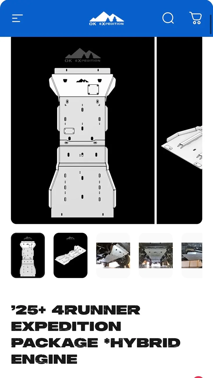 2025 4runner 6th gen Ok Expedition skid plate (engine and transmission) 1763758047536-ed
