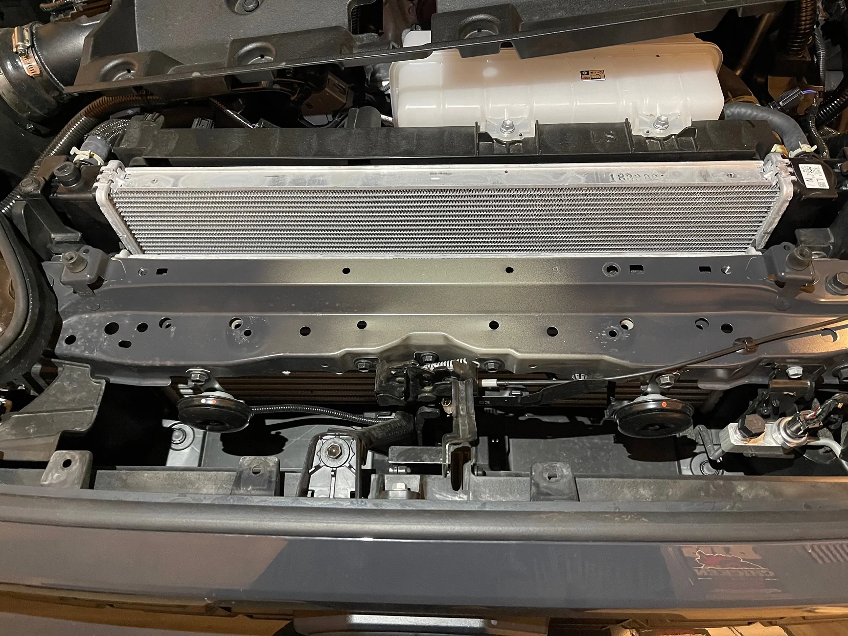 2025 4runner 6th gen Unfinished paint on cross members in engine compartment IMG_3149