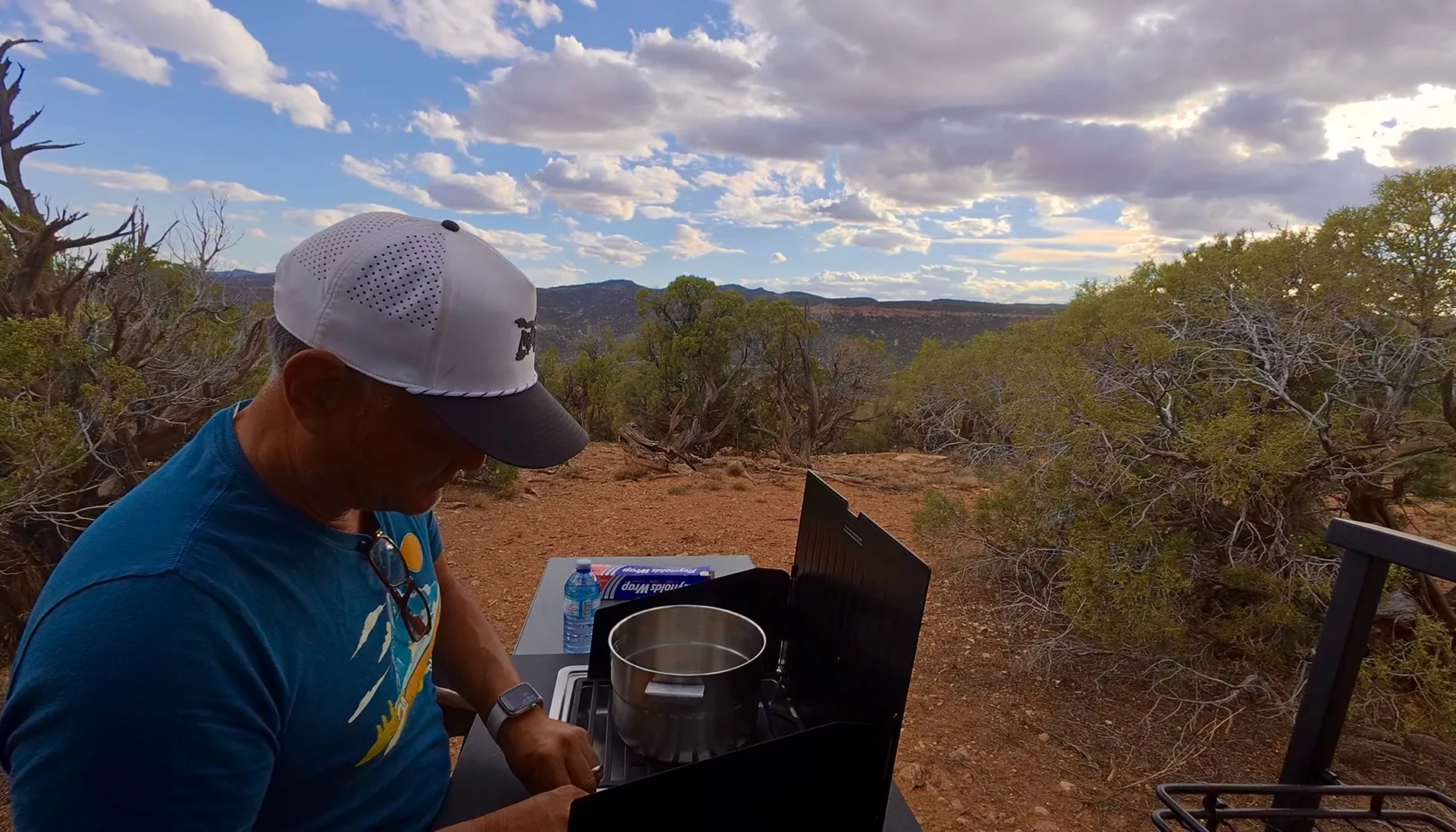 2025 4runner 6th gen TRD Pro Towing 4400 lb Arkto Camper on Epic Rimrocker Trail IMG_2085