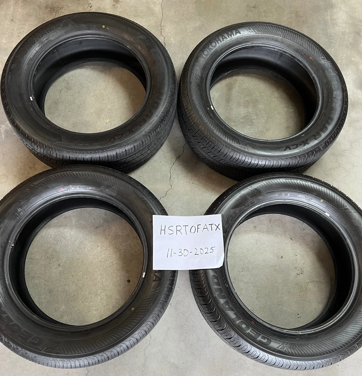 2025 4runner 6th gen NEW Take Off Yokohama Geolandar X-CV 265 / 55 / R20 tires $650 Austin Area IMG_5403