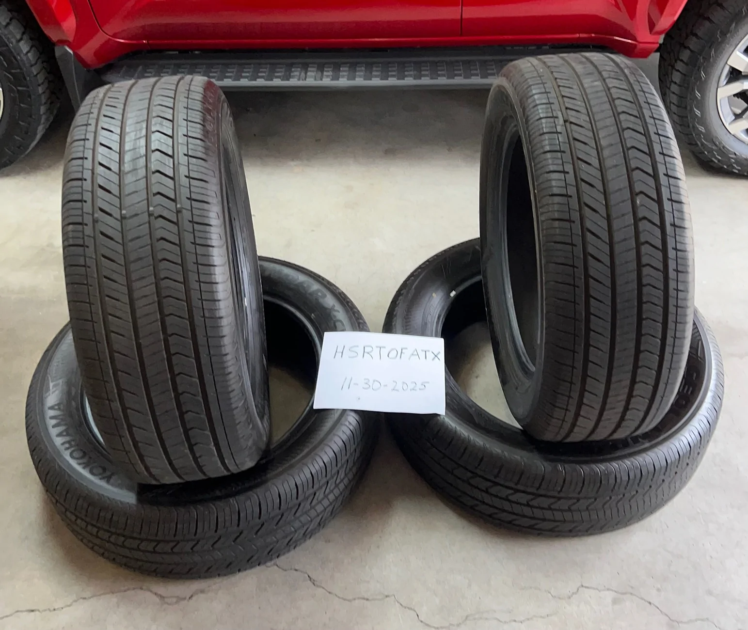 2025 4runner 6th gen NEW Take Off Yokohama Geolandar X-CV 265 / 55 / R20 tires $650 Austin Area IMG_5398