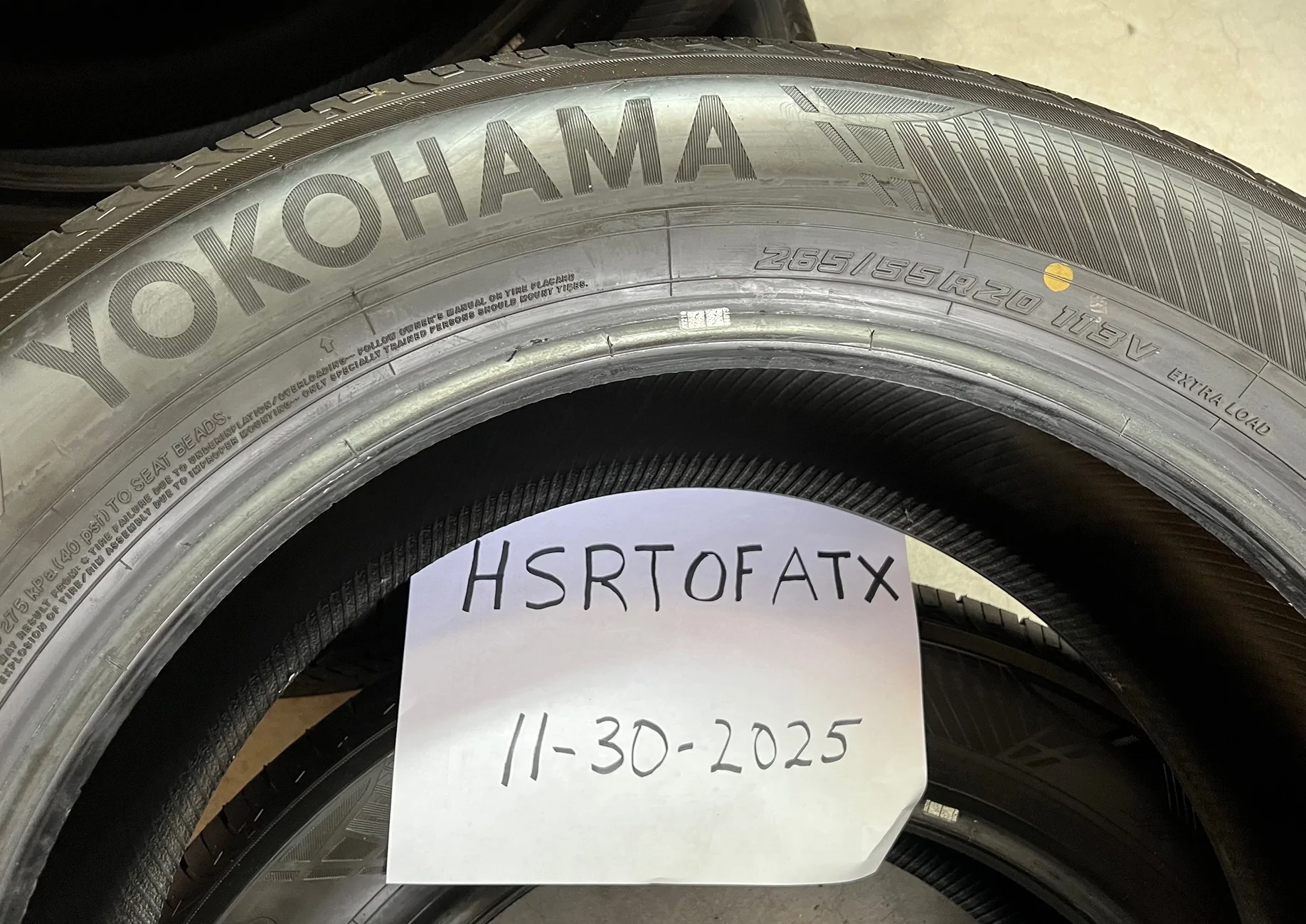 2025 4runner 6th gen NEW Take Off Yokohama Geolandar X-CV 265 / 55 / R20 tires $650 Austin Area IMG_5402