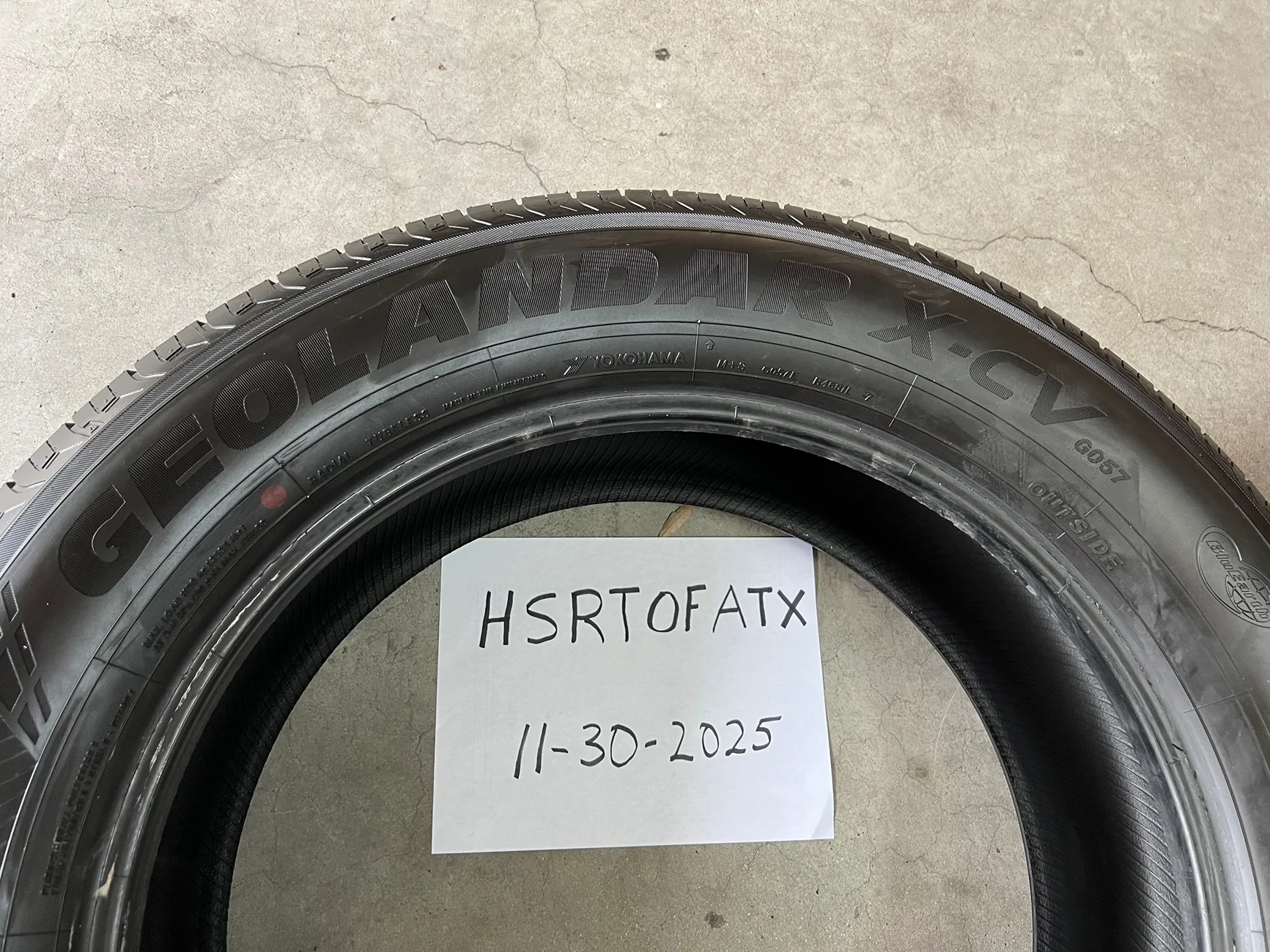 2025 4runner 6th gen NEW Take Off Yokohama Geolandar X-CV 265 / 55 / R20 tires $650 Austin Area IMG_5397