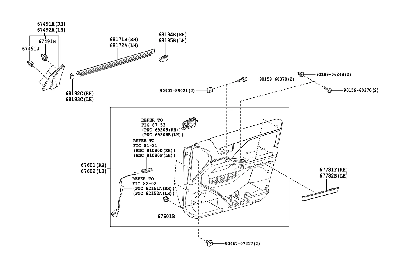 2025 4runner 6th gen Interior Door top piece part number Screenshot 2025-12-02 at 8.54.02 AM