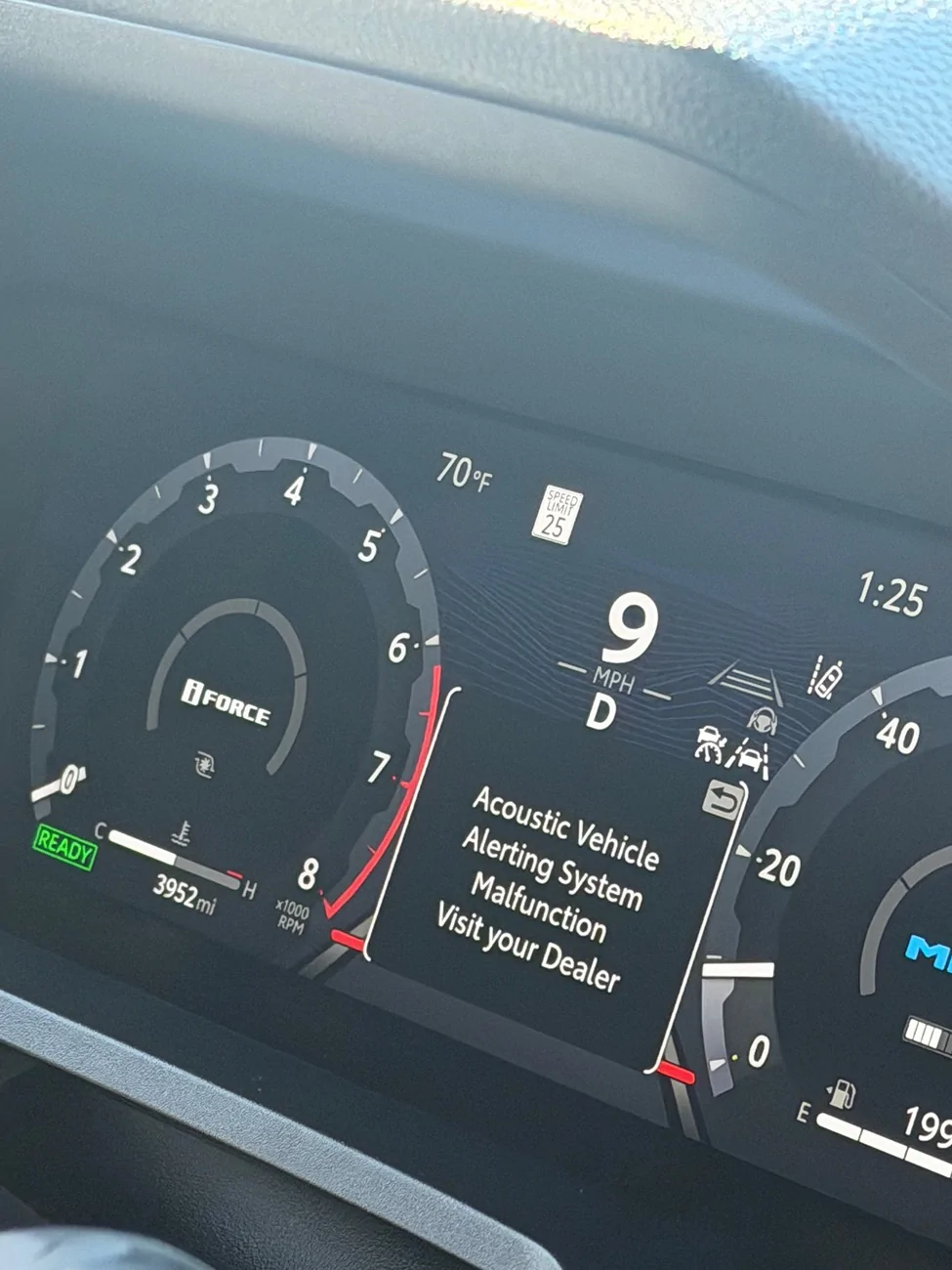 2025 4runner 6th gen Reduced power see dealer warning IMG_3941