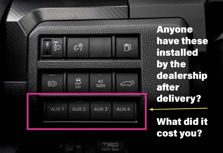 2025 4runner 6th gen auxiliary lights switch OEM Screenshot 2025-12-04 at 09.09.09