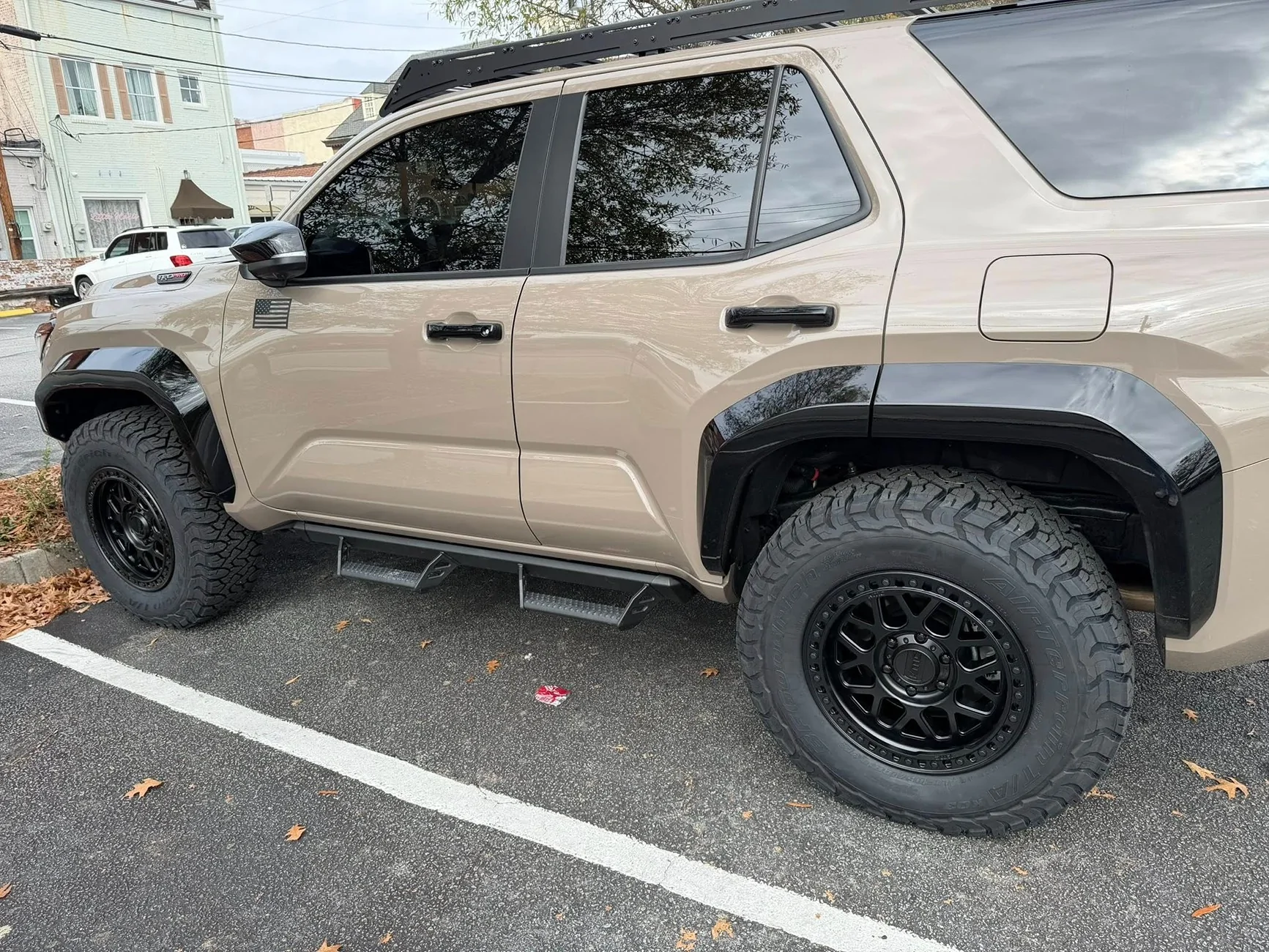 2025 4runner 6th gen TRD Pro on 285/70/18 KO3 tires and KMC GRS +18 offset wheels, no lift TRD Pro on 285:70:18 KO3 tires + KMC GRS +18 offset wheels, no lift 1