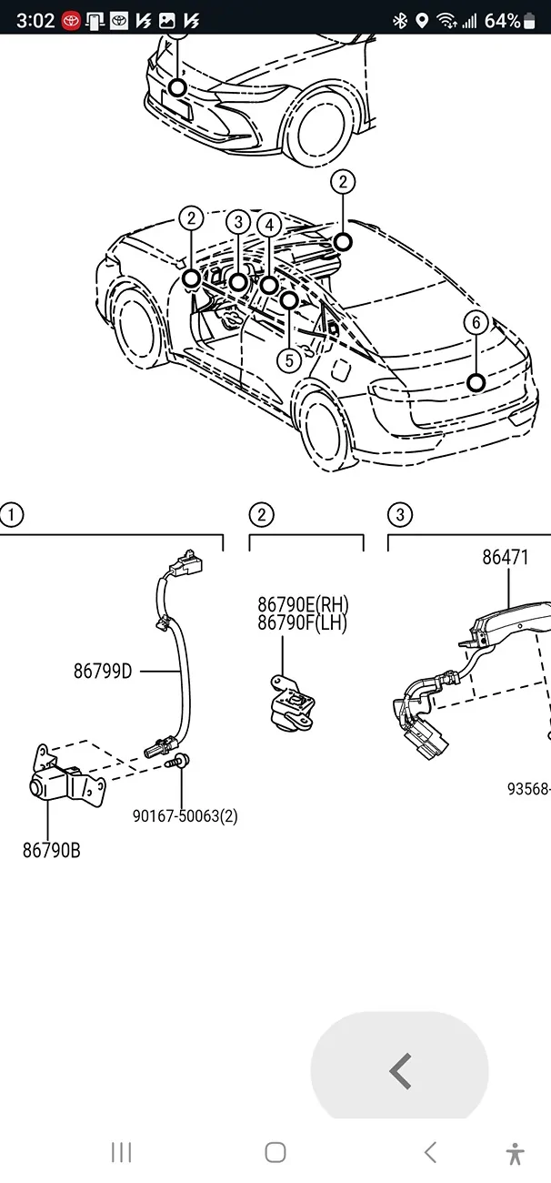 2025 4runner 6th gen ORP  front camera extension cable parts number Screenshot_20251206_150244_Chrom