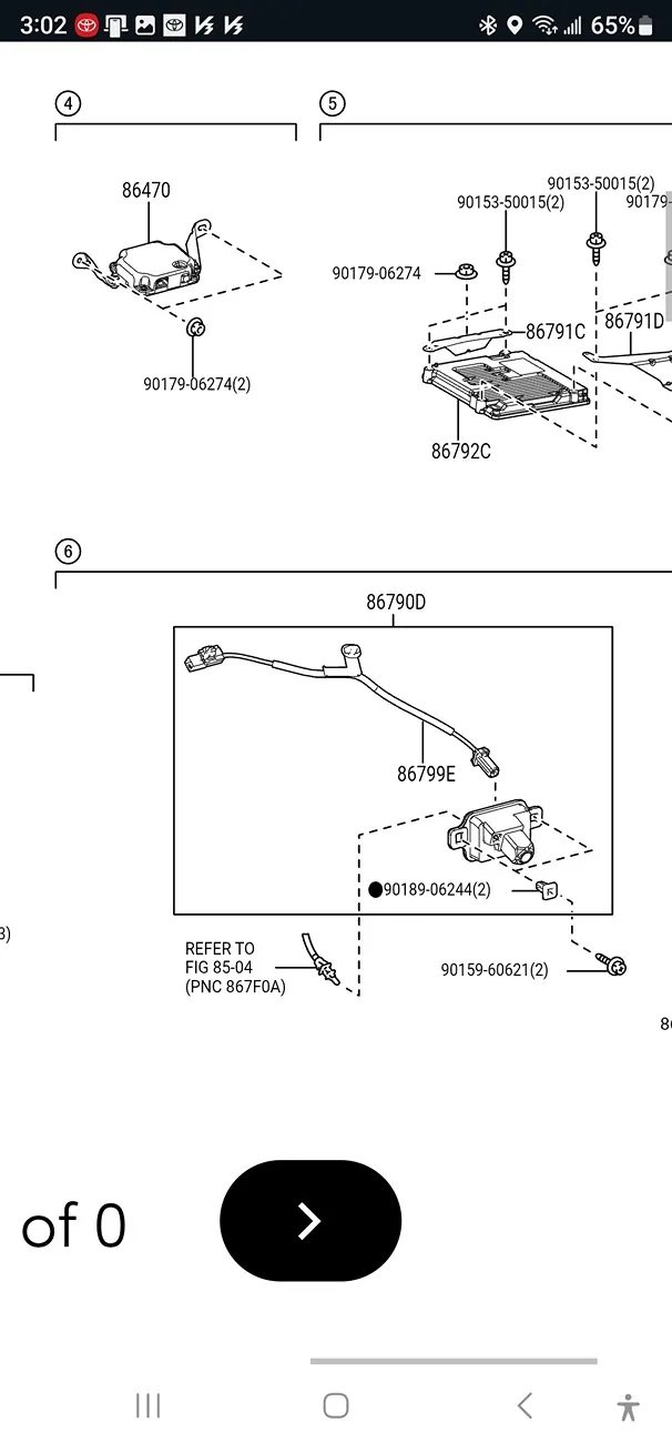 2025 4runner 6th gen ORP  front camera extension cable parts number Screenshot_20251206_150226_Chrom