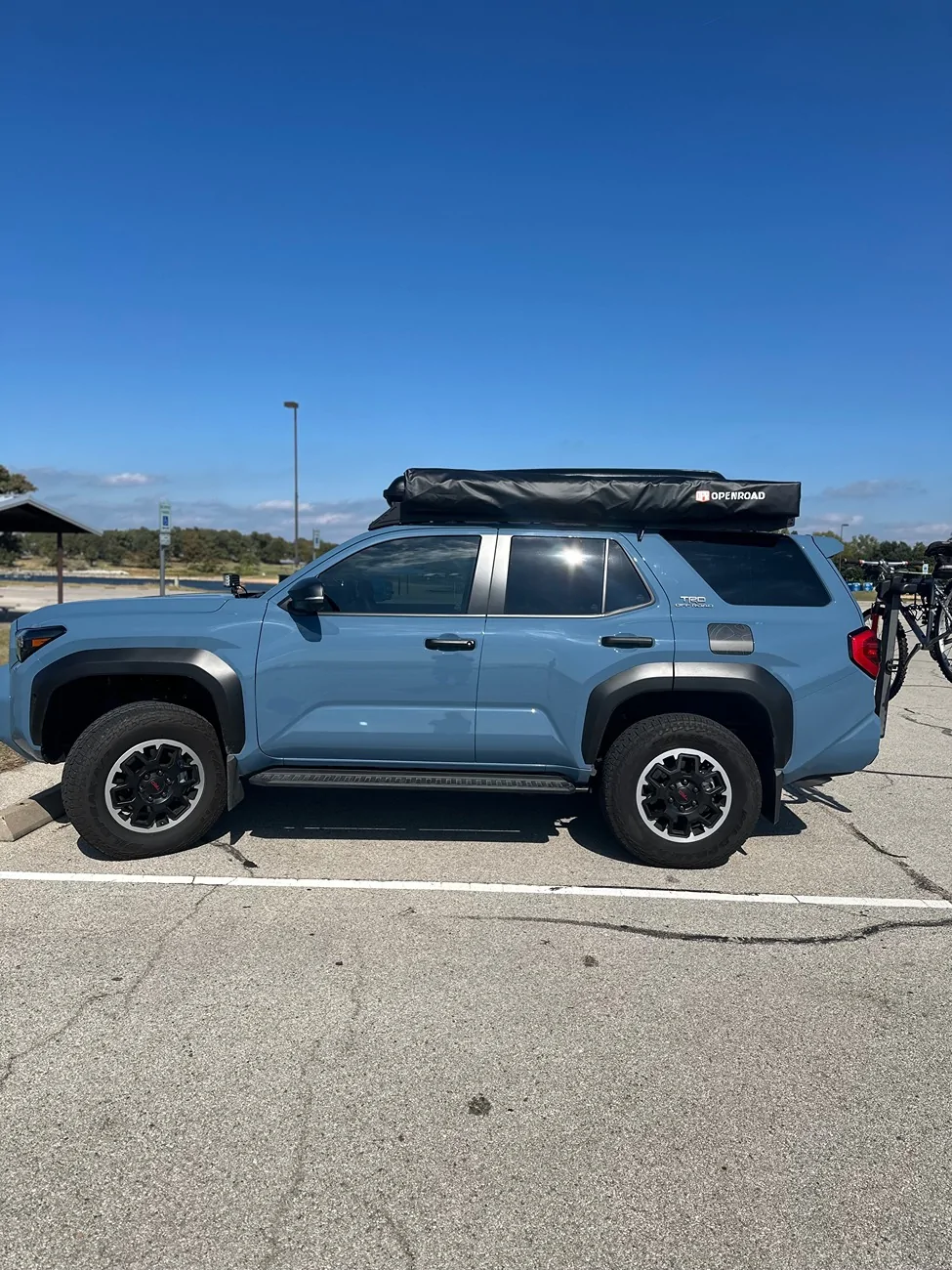 2025 4runner 6th gen Blue got new shoes: Falken 285/70/18 + TRD wheels installed on TRD ORP IMG_4464