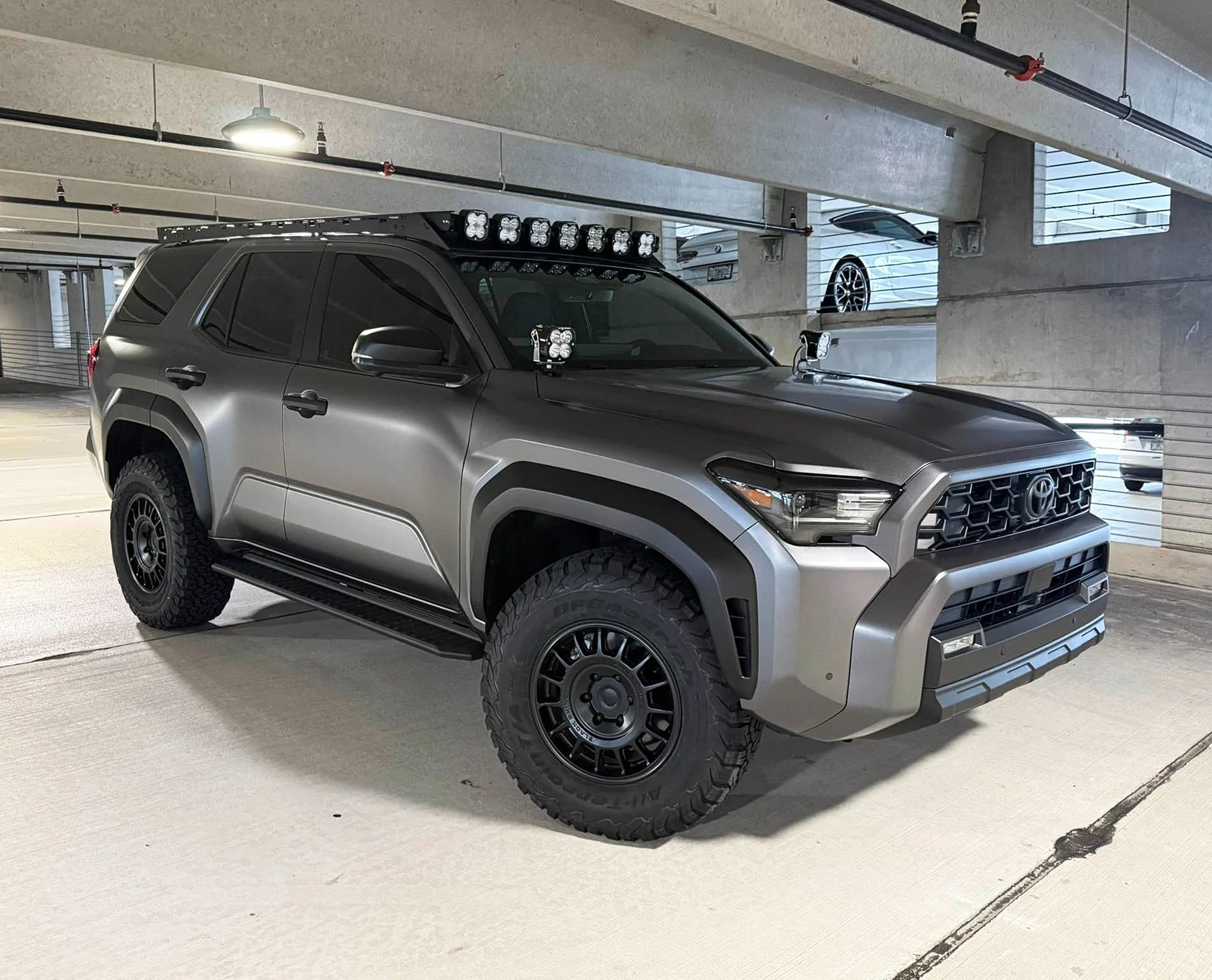 2025 4runner 6th gen TRD ORP build: Satin Dark Gray wrap, Dissent winch bumper, 12k winch, Baja lights, 285/75/17 KO2 tires, Black Rhino +25mm offset, roof rack mods! TRD ORP build: Satin Dark Gray wrap, Dissent winch bumper, 12k winch, Baja lights, 285:75:17 