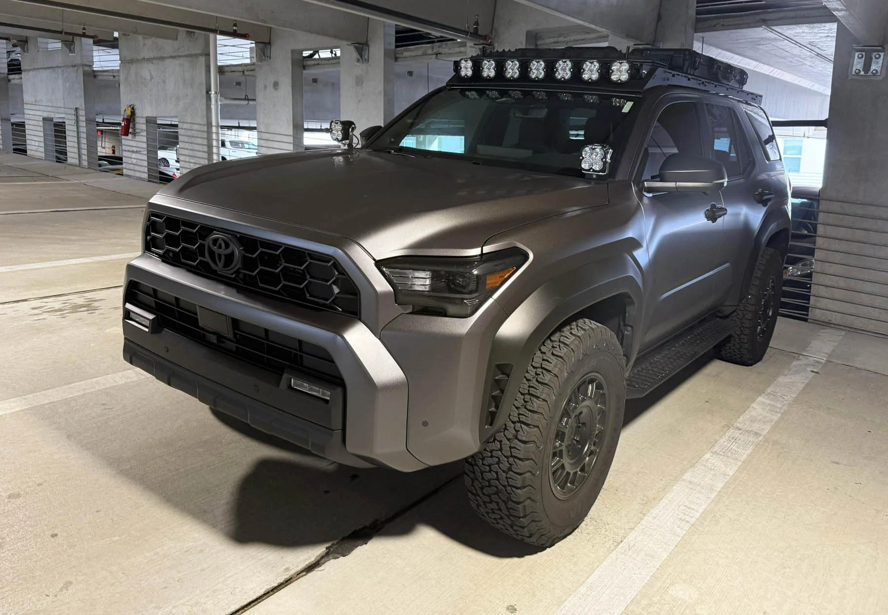 2025 4runner 6th gen TRD ORP build: Satin Dark Gray wrap, Dissent winch bumper, 12k winch, Baja lights, 285/75/17 KO2 tires, Black Rhino +25mm offset, roof rack mods! TRD ORP build: Satin Dark Gray wrap, Dissent winch bumper, 12k winch, Baja lights, 285:75:17 