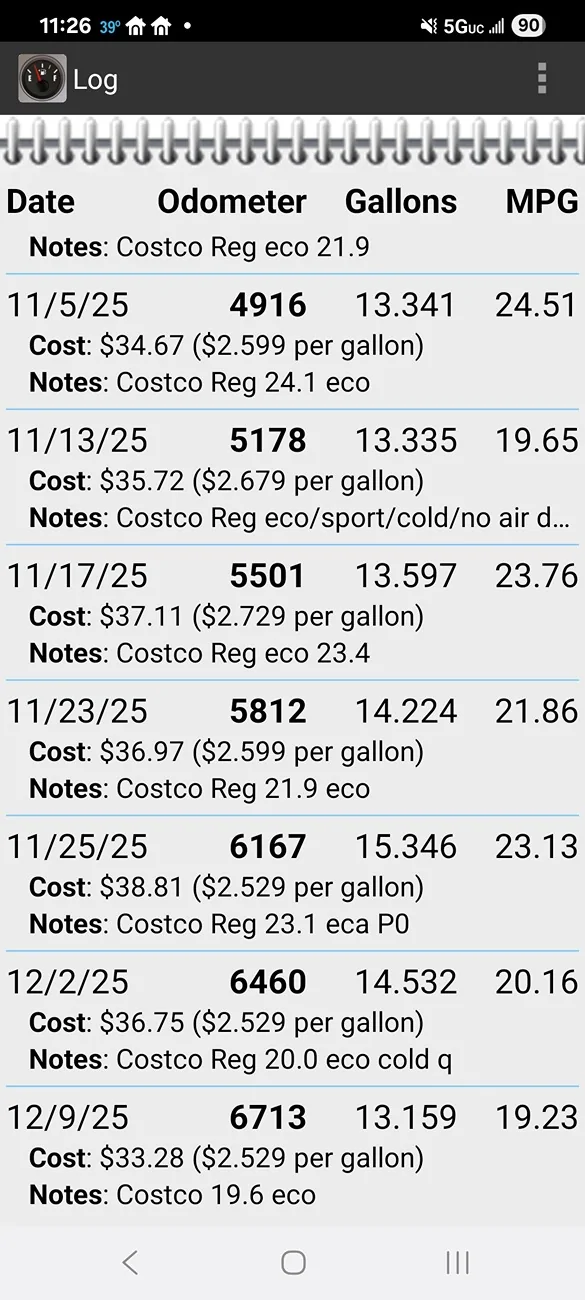 2025 4runner 6th gen Hybrid Real World MPG (iForce Max) - post your model, specs, general driving conditions, results: Screenshot_20251210_112653_FillU