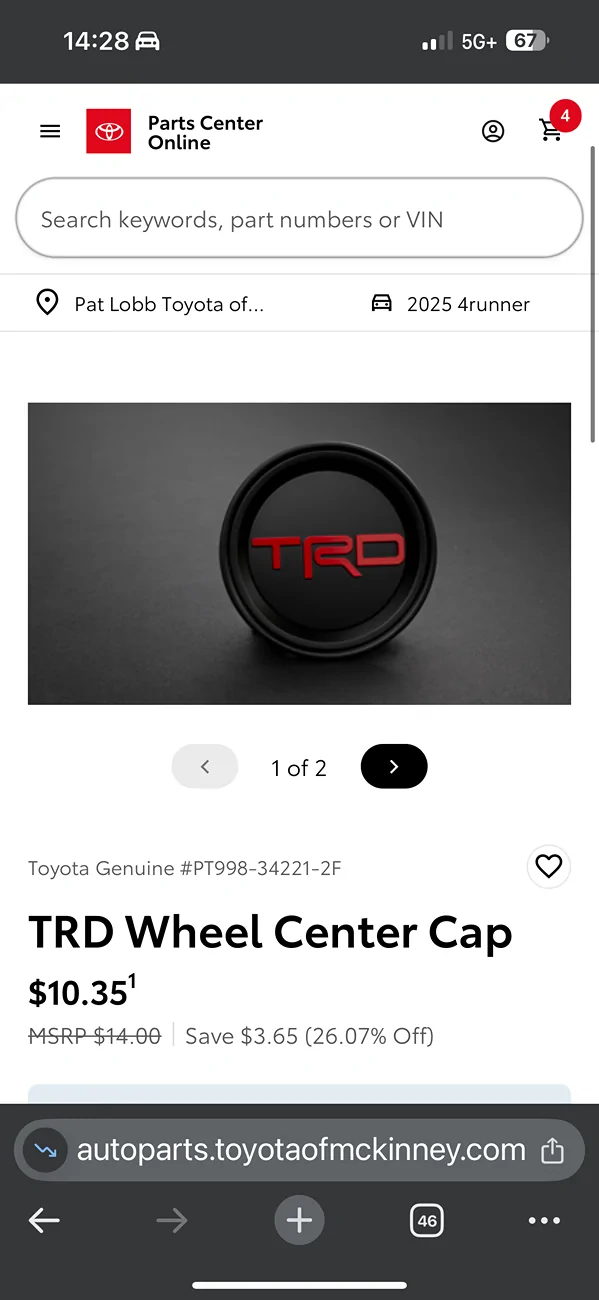 2025 4runner 6th gen Why I picked Falke18 with 18 wheels vs 285/70/17 set IMG_5084