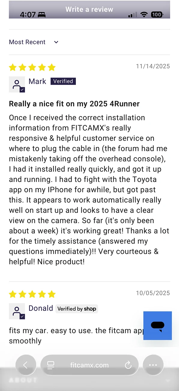 2025 4runner 6th gen Installed - FitCamX 4K Integrated Dash Cam (Tacoma Model) IMG_2075