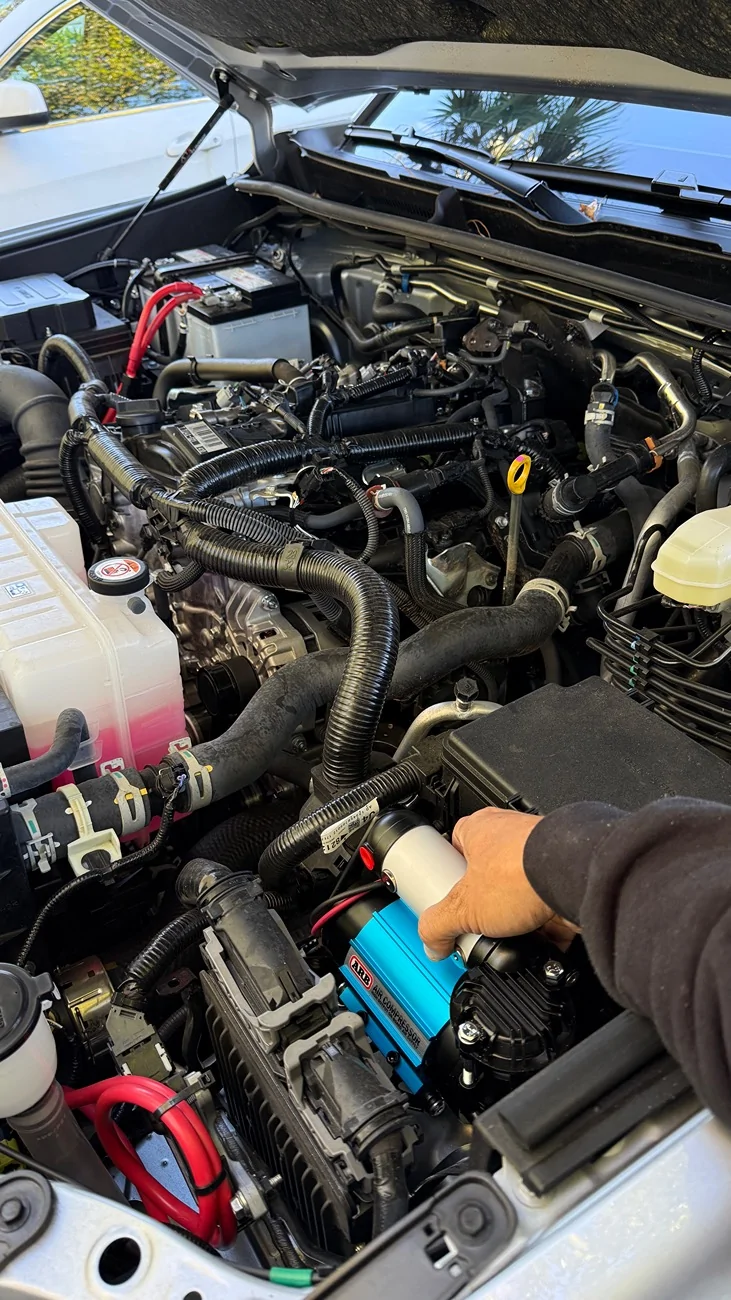 2025 4runner 6th gen Any suggestions on how and where I can mount this air compressor? IMG_2928