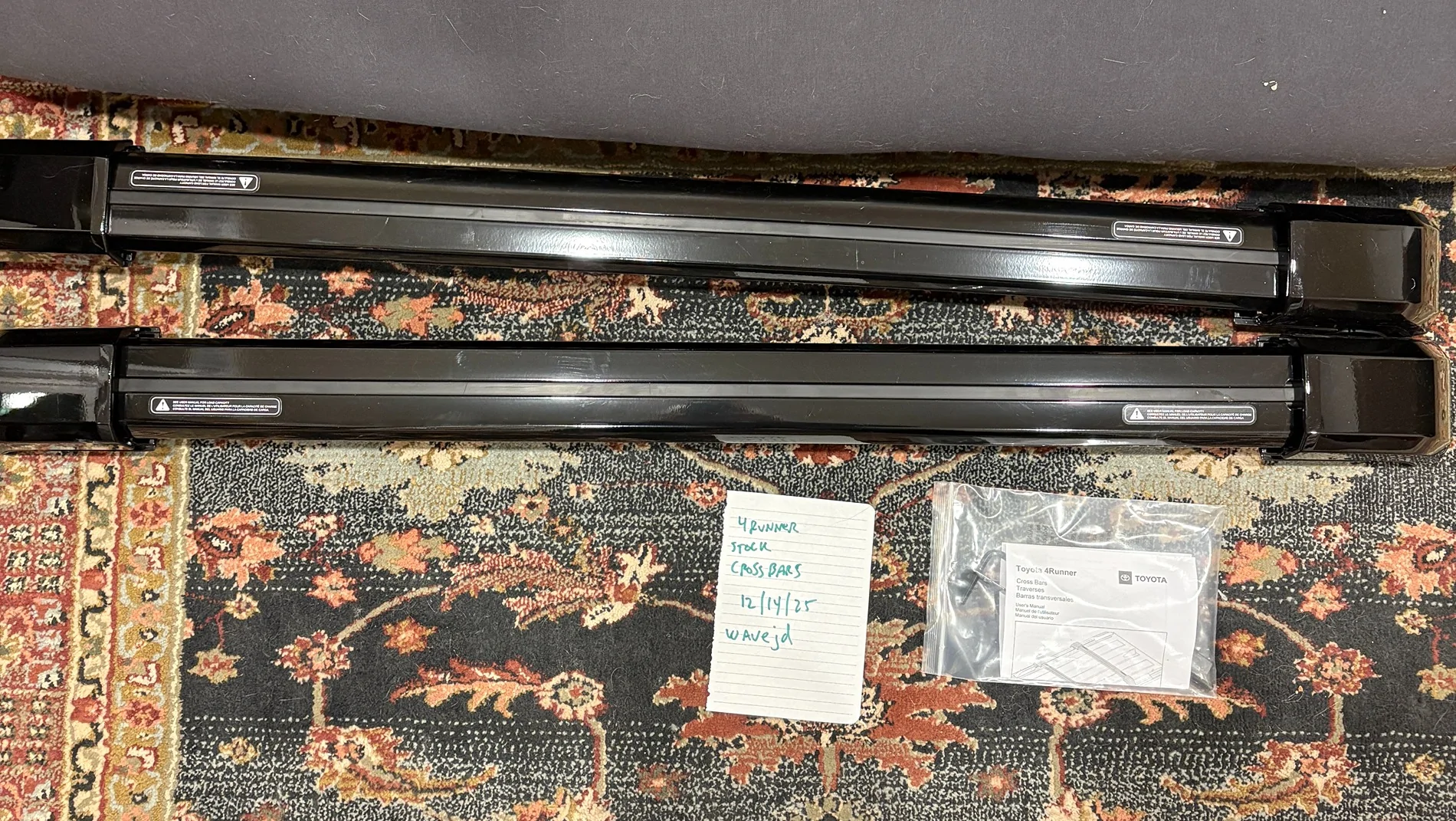 2025 4runner 6th gen WTS - 2025 ORP OEM roof rack cross bars (part PT970-89251) - $200 obo IMG_2202