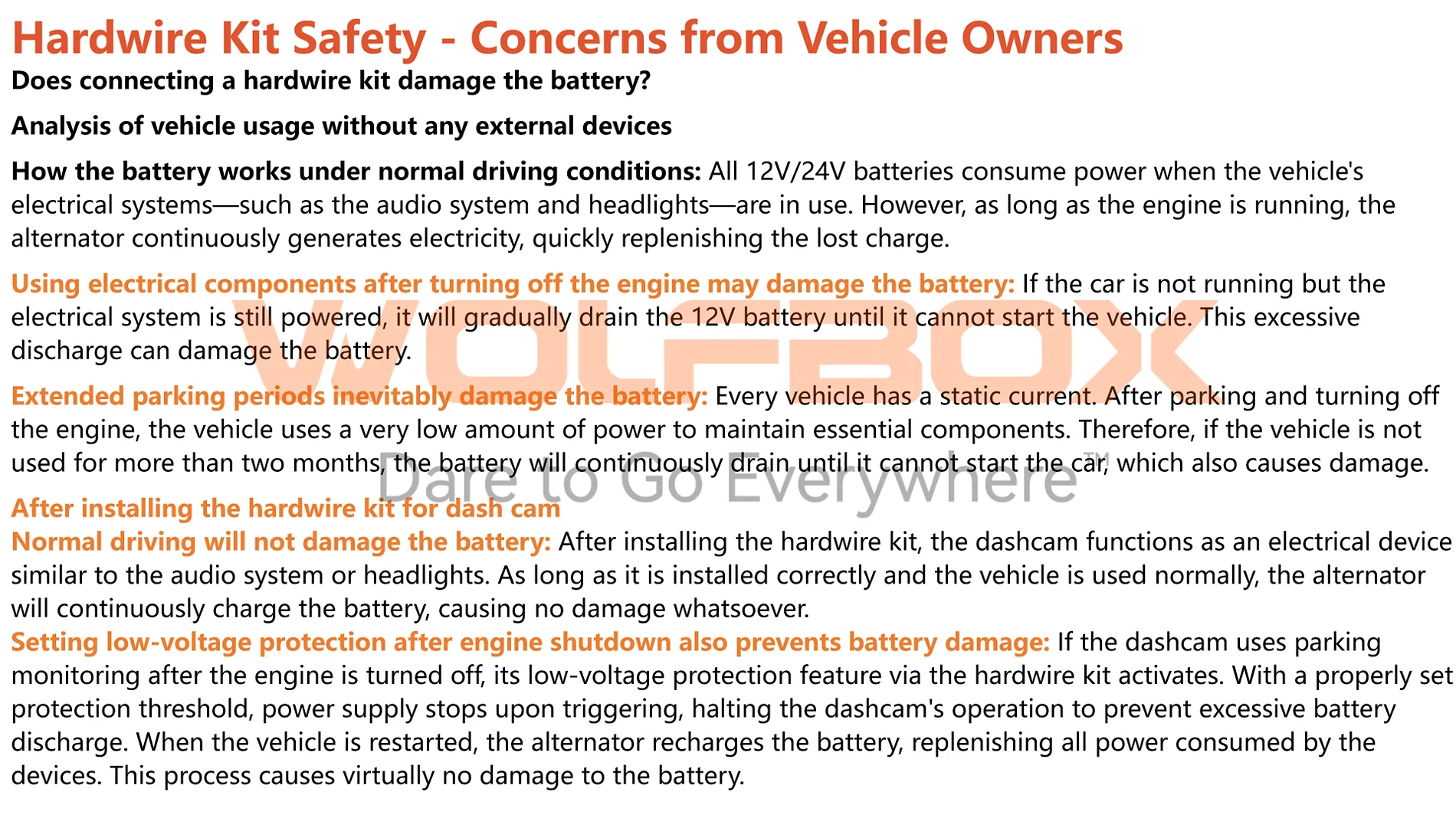 2025 4runner 6th gen Wolfbox: Knowledge on Hardwire Kit and Installation [Part 2] hardwire kit2