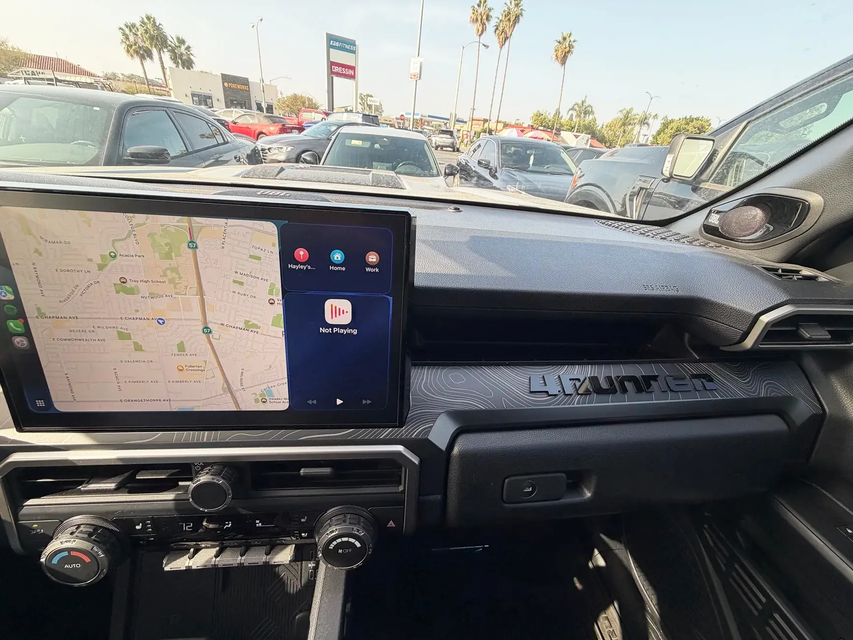 2025 4runner 6th gen StickerFab Dashboard Trim Decal installed (opographic map design) 26350-812f750f5bd8882c8bd779767bf0e012