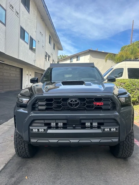 2025 4runner 6th gen Seibon Carbon Fiber Hood Upgrade installed on TRD Off-Road IMG_4212