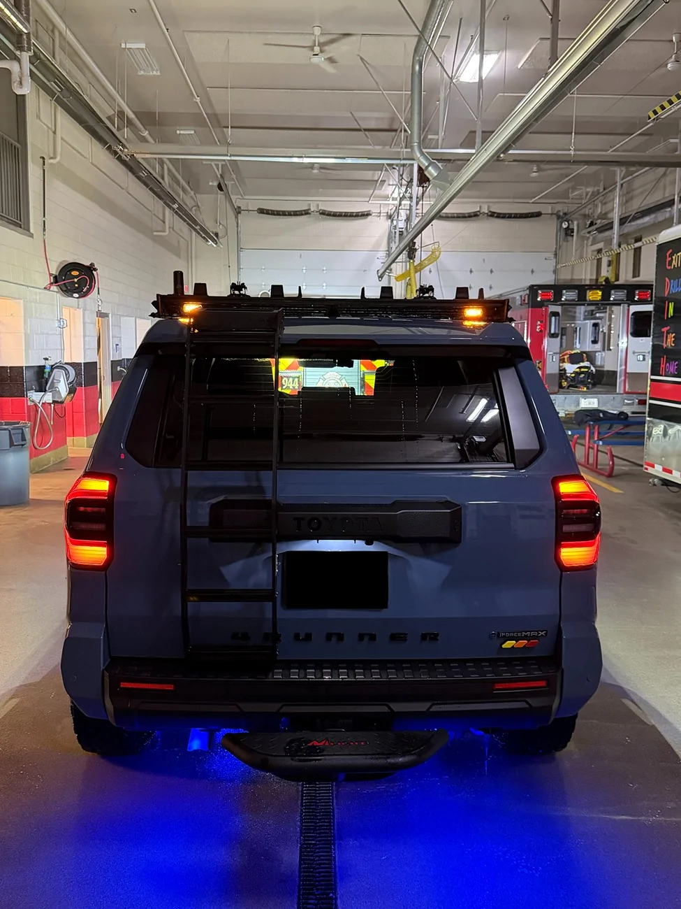 2025 4runner 6th gen Heritage Blue Hybrid Build (Almost Complete) rear