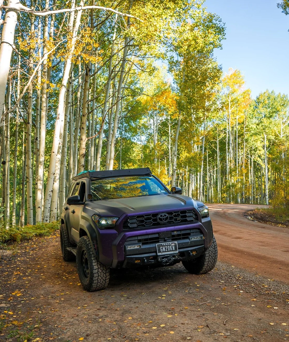 2025 4runner 6th gen Matte purple wrap, 285/70R17 Wildpeak AT4W + 17x8.5 Nomad Convoy Wheels +0 Offset, Prinsu roof rack & ladder 600327932_1952997255259088_7685058179878818506_n