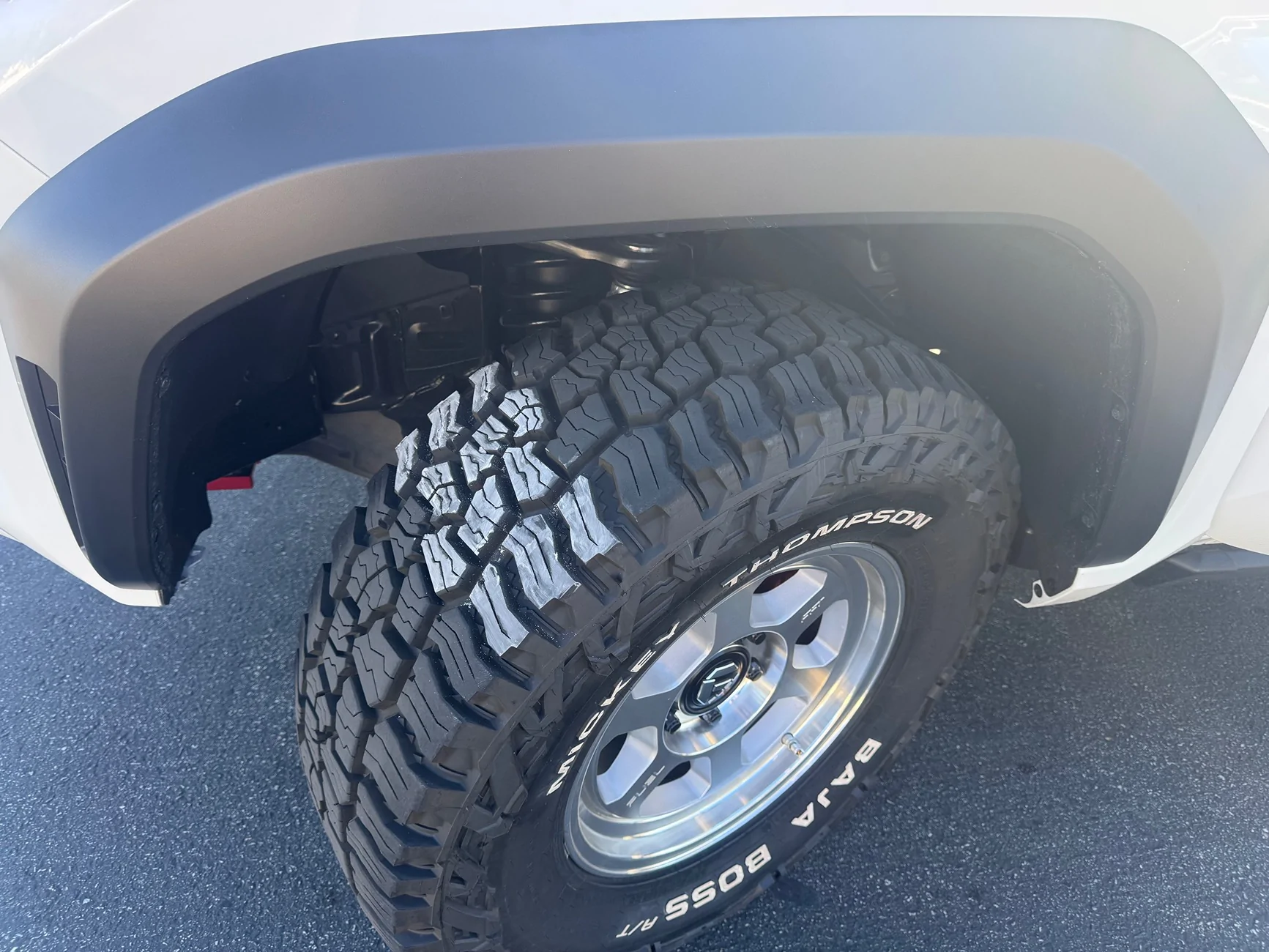 2025 4runner 6th gen What PSI tire pressure are you running on bigger wheels / tires setup? Chalk tested Baja Boss A/T @ 30PSI IMG_2154