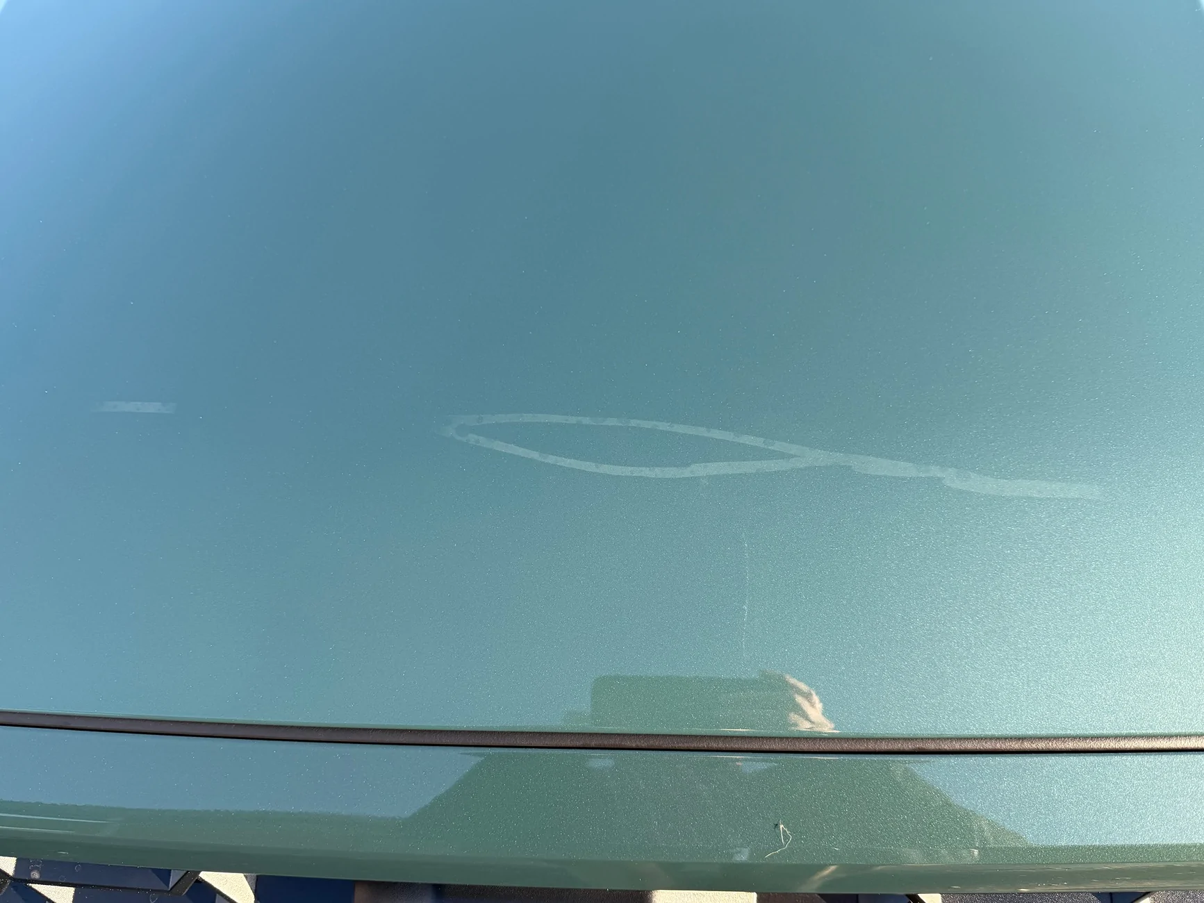 2025 4runner 6th gen Strange mark on my hood IMG_5642