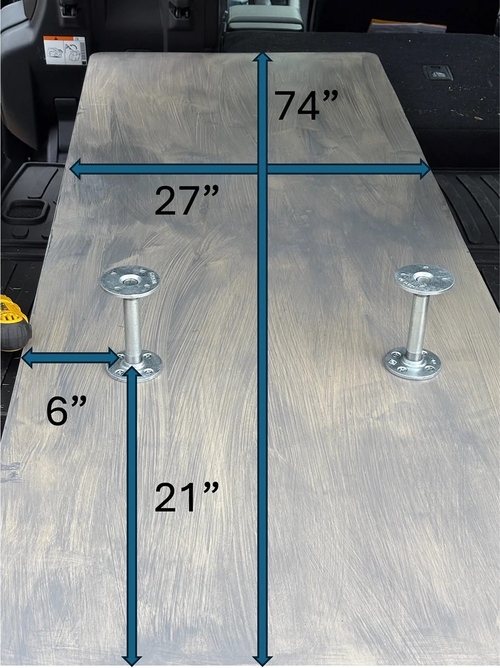 2025 4runner 6th gen Homemade sleeping platform for my ORP Hybrid flange-dimensions