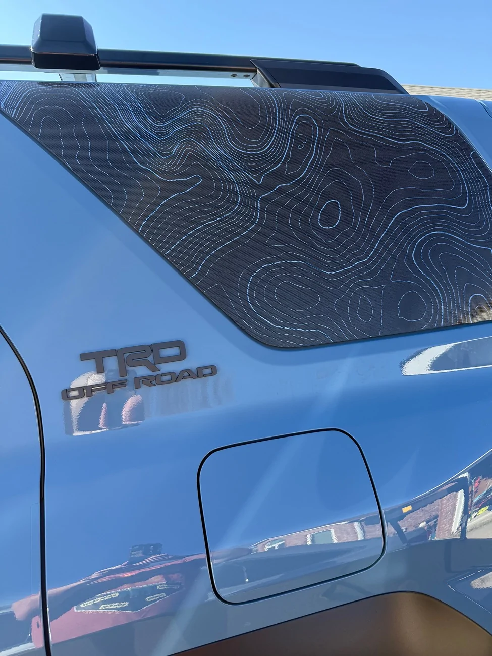 2025 4runner 6th gen Topo sticker install on quarter windows IMG_3468