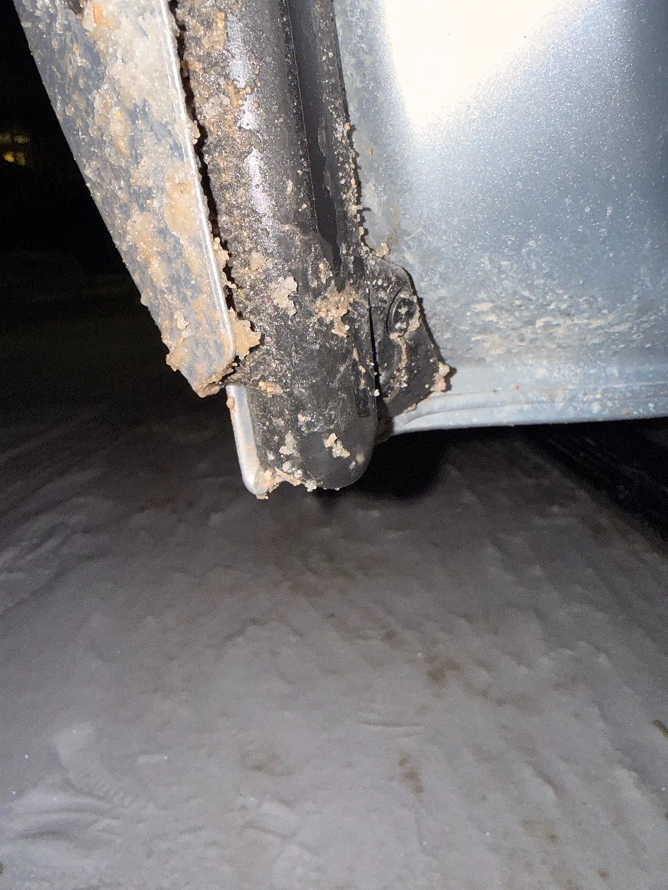 2025 4runner 6th gen Gap below rear door letting snow/mud inside — normal design or missing plug? IMG_1947