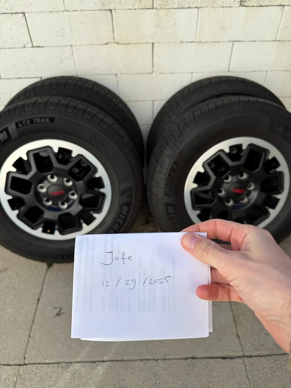 2025 4runner 6th gen FS: TRD ORP Wheels and Tires - Los Angeles Pick-up Possible IMG_5290