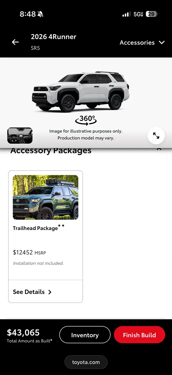 2025 4runner 6th gen Evidence of OEM TRD Lift Kit coming soon? Trailhead Package IMG_3724