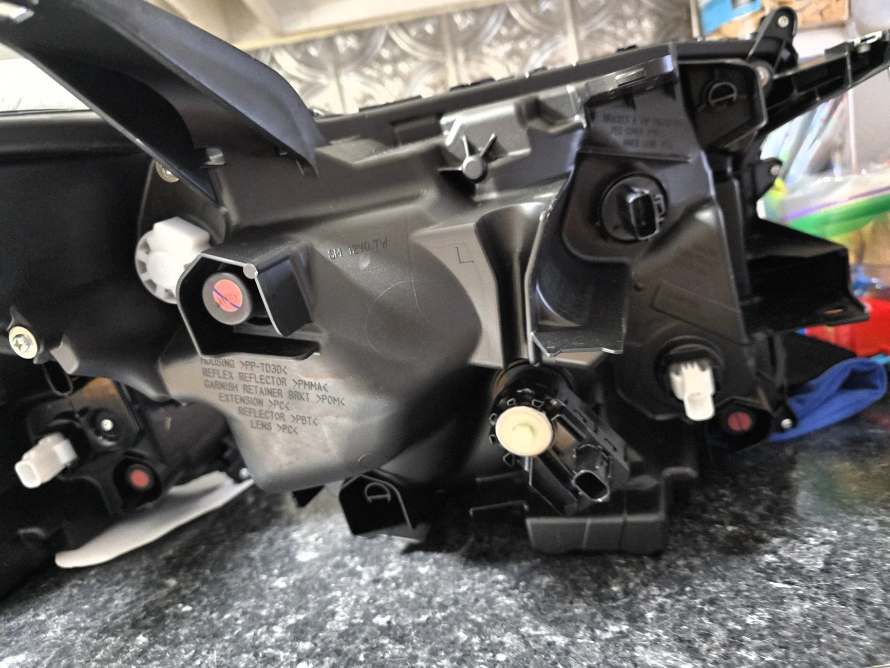 2025 4runner 6th gen Installed Limited (Premium) Headlights on 4Runner TRD Off-Road -- part numbers & tips 20251229_111050