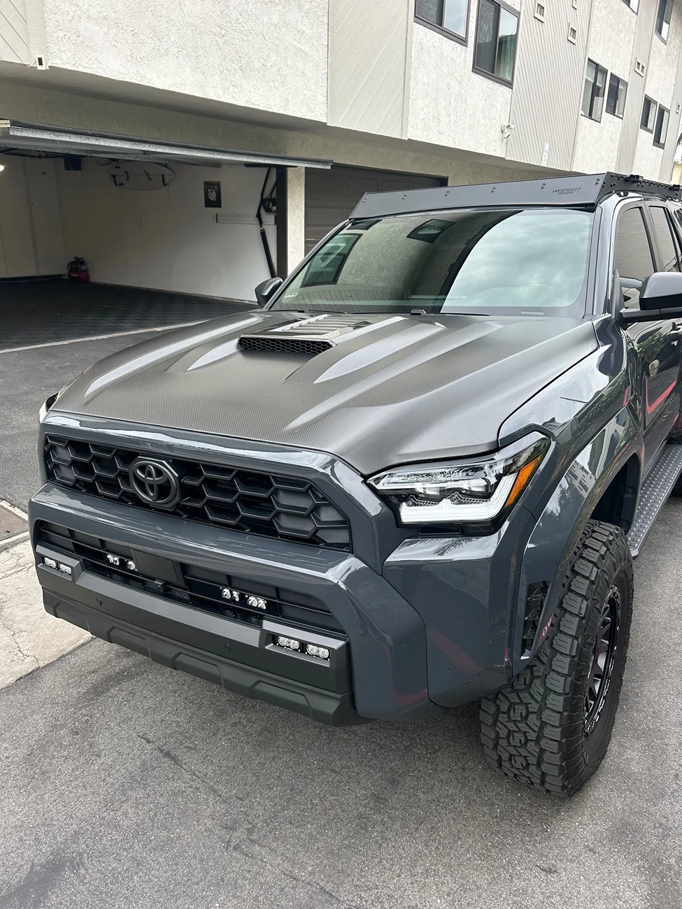 2025 4runner 6th gen Matte Clear PPF and Heat Shield Install on a Seibon Carbon Fiber Hood IMG_4303