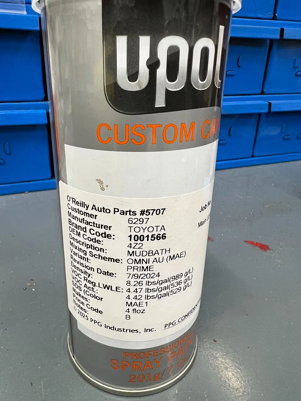 2025 4runner 6th gen Color matched (painted) license plate frame to Mudbath color IMG_1614