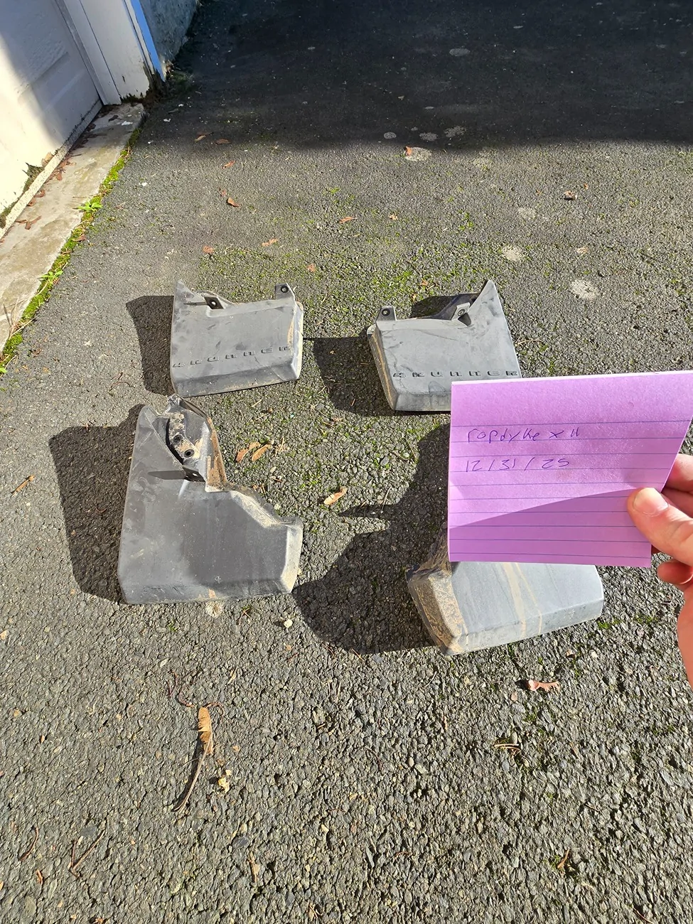 2025 4runner 6th gen OEM Mudflaps and Floor Liners 20251231_132850