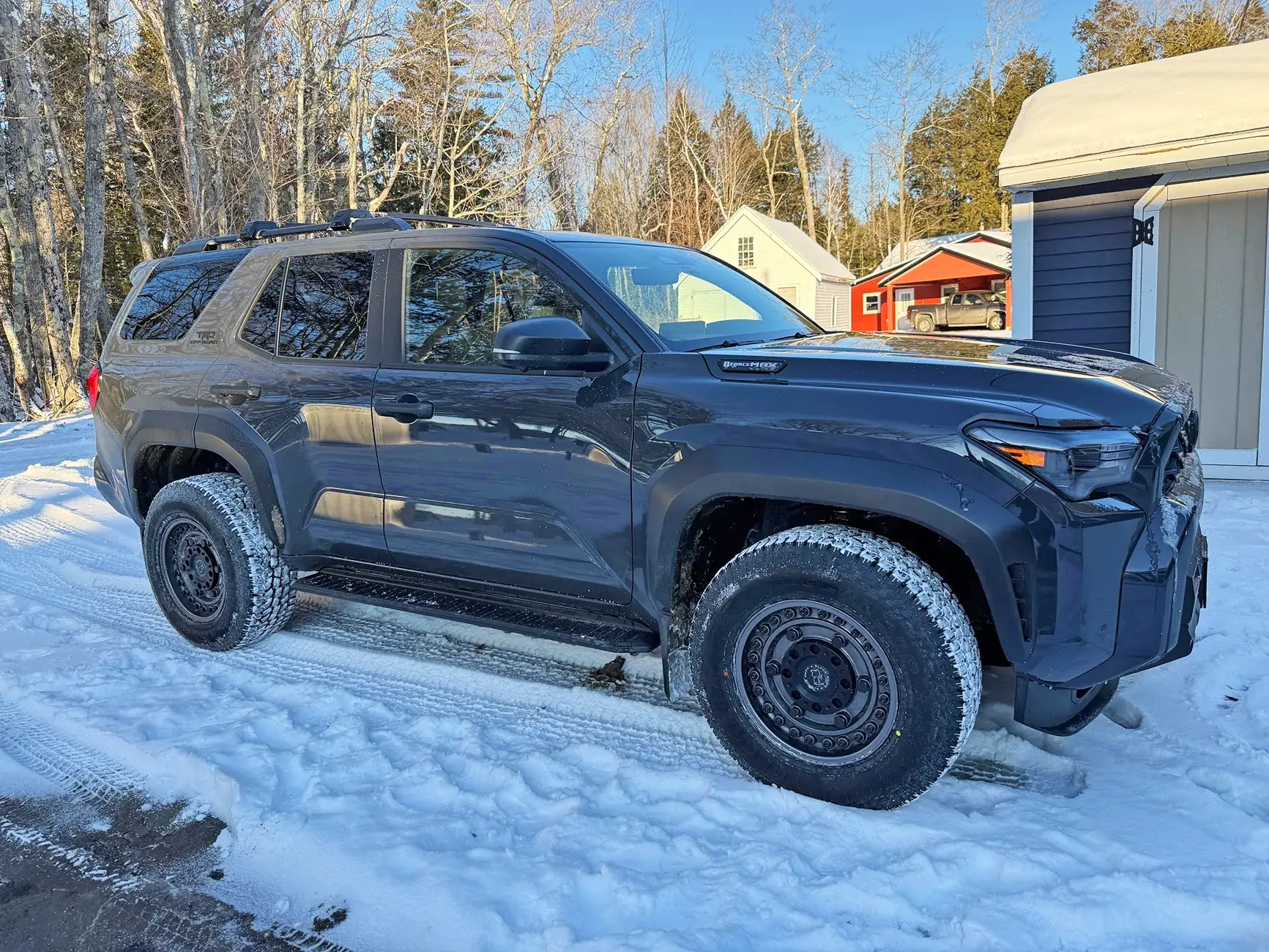 2025 4runner 6th gen Black Rhino Armory +6 Offset Wheels and 285/65/17 Yokohama Geolander A/T4 Installed Black Rhino Armory Wheels + 285:65:17 Yokohama Geolander A:T4 Tires 1