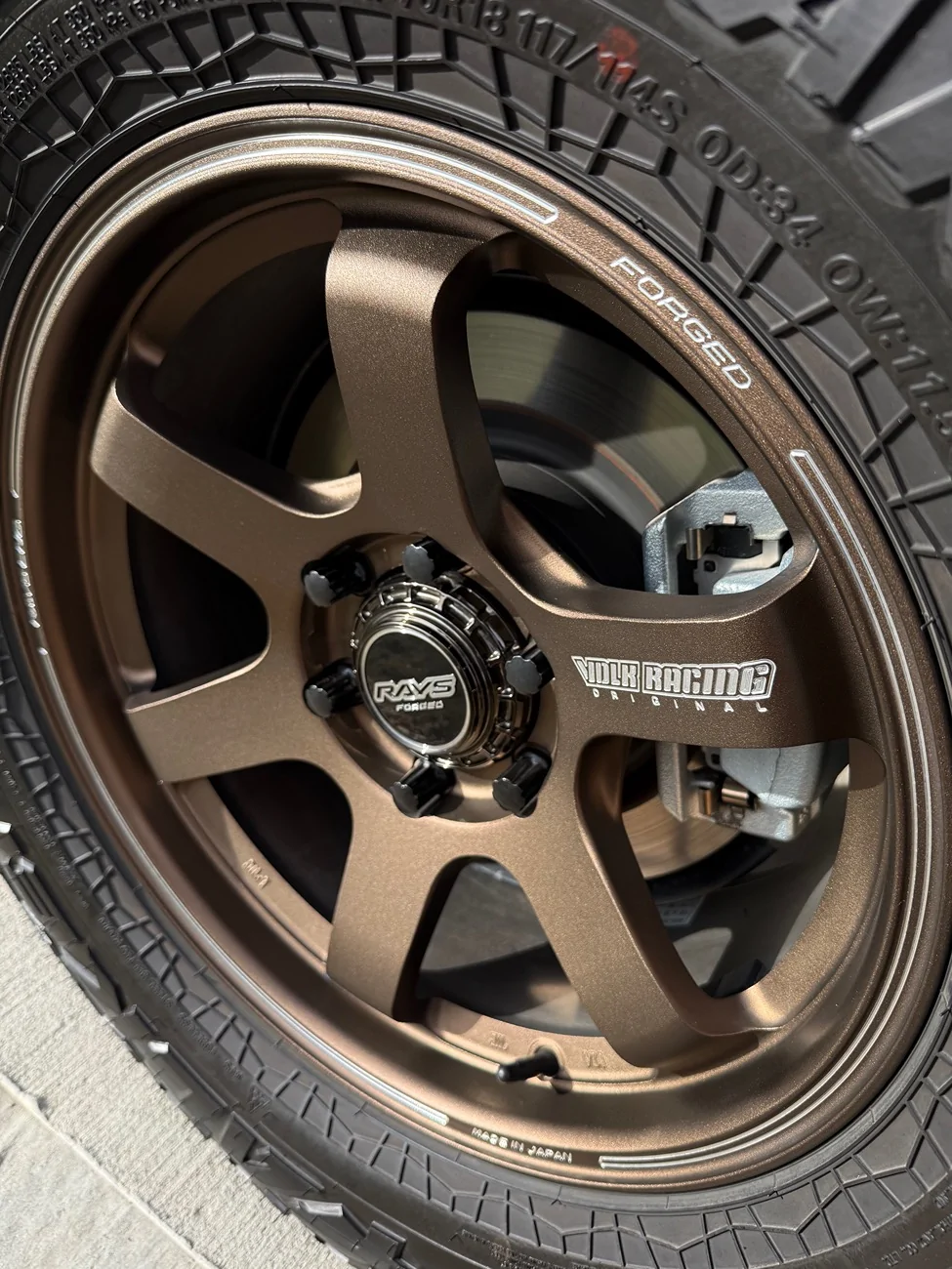 2025 4runner 6th gen For Sale: Bronze Volk TE37sb 18x8.5 +22 Falken Wildpeak A/T4W LT285/70R-18. $5,000 IMG_1998