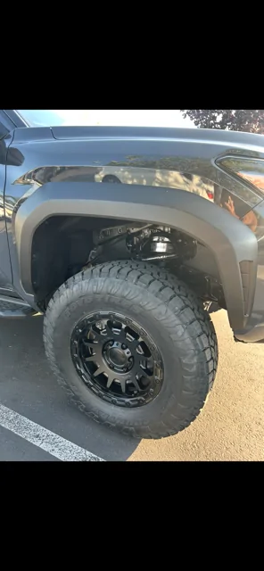 2025 4runner 6th gen FOR SALE LIKE NEW! 4 Black Fuel Fortress Wheels 17x8.5 +25 and 4 Toyo Open Country AT3 285/75/17 34" Tires IMG_4353