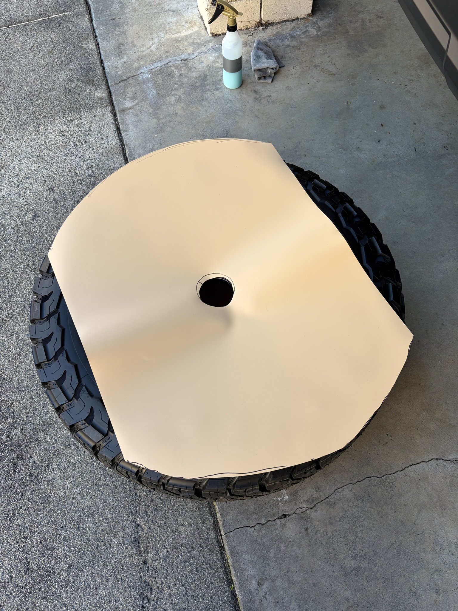 2025 4runner 6th gen Spare Tire Overtightened / Marks (rubbing damage) gAwdeuX