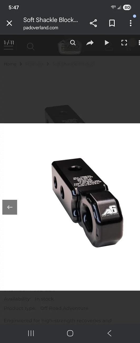 2025 4runner 6th gen Toyota OEM Rear Recovery Hook (Part number # PT974-89251-03 and PT974-89251-AA) Screenshot_20260109_174721_Chrom