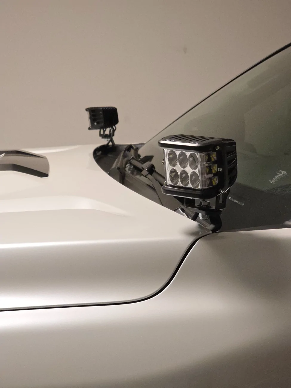 2025 4runner 6th gen Cali Raised ditch light brackets and pods installed. Wiring tip: 20260112_003638